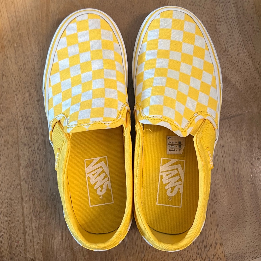 Vans | Checkered Slides- size 6